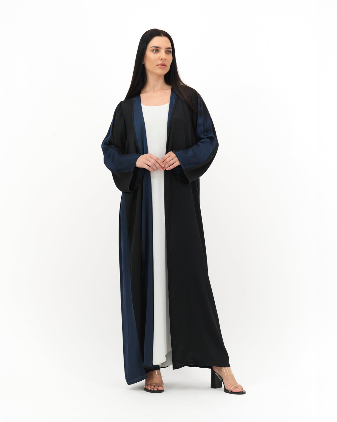 Black Blue Abaya