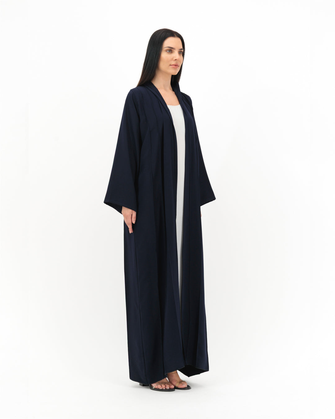 Lined Navy Blue Abaya