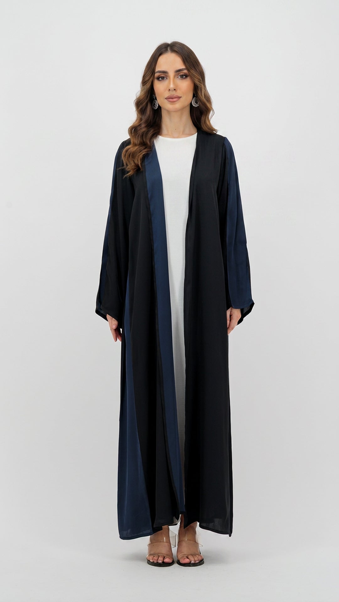 Black Blue Abaya