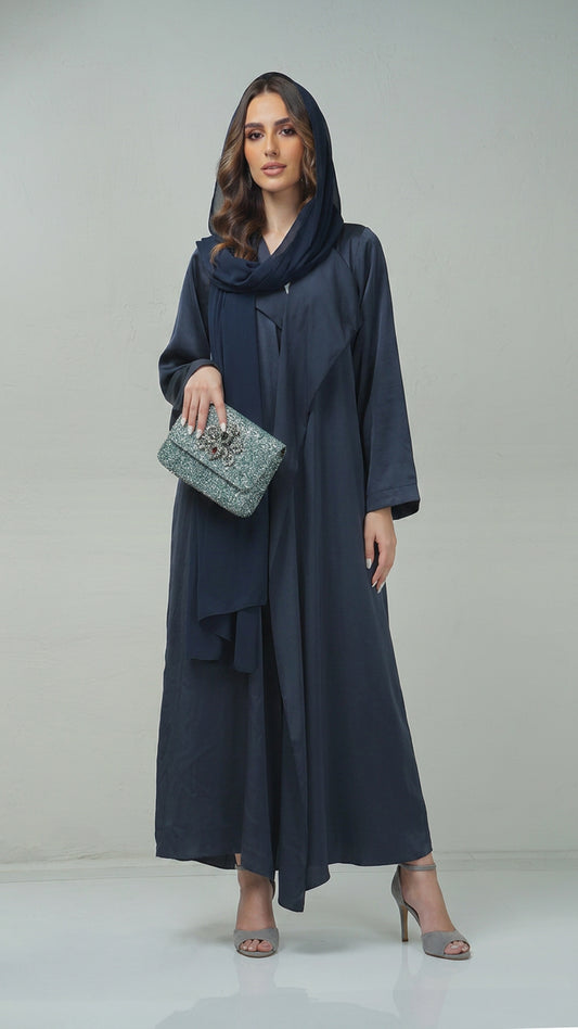 Blue Piku Edge Abaya