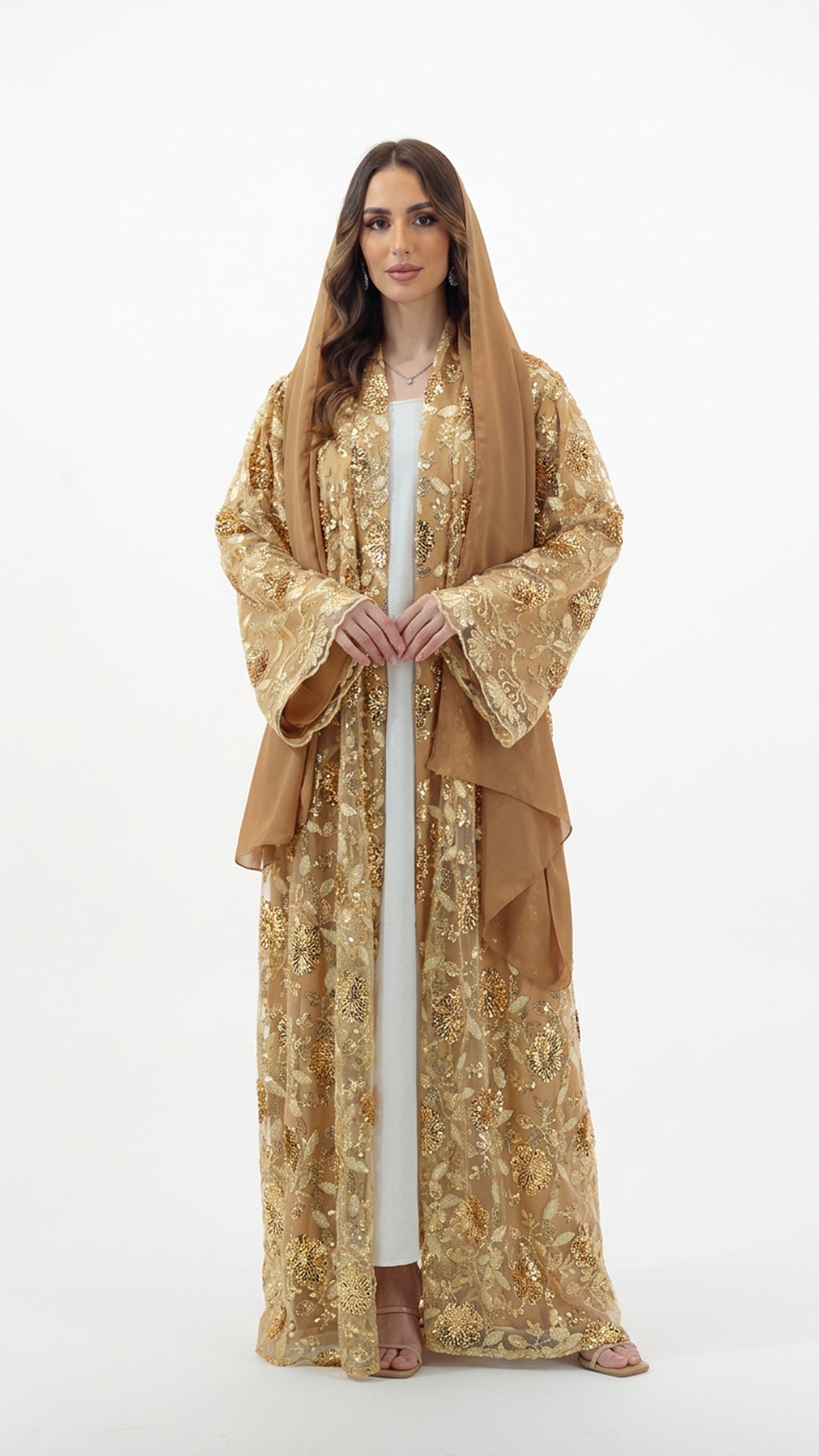 Golden Embellished Abaya
