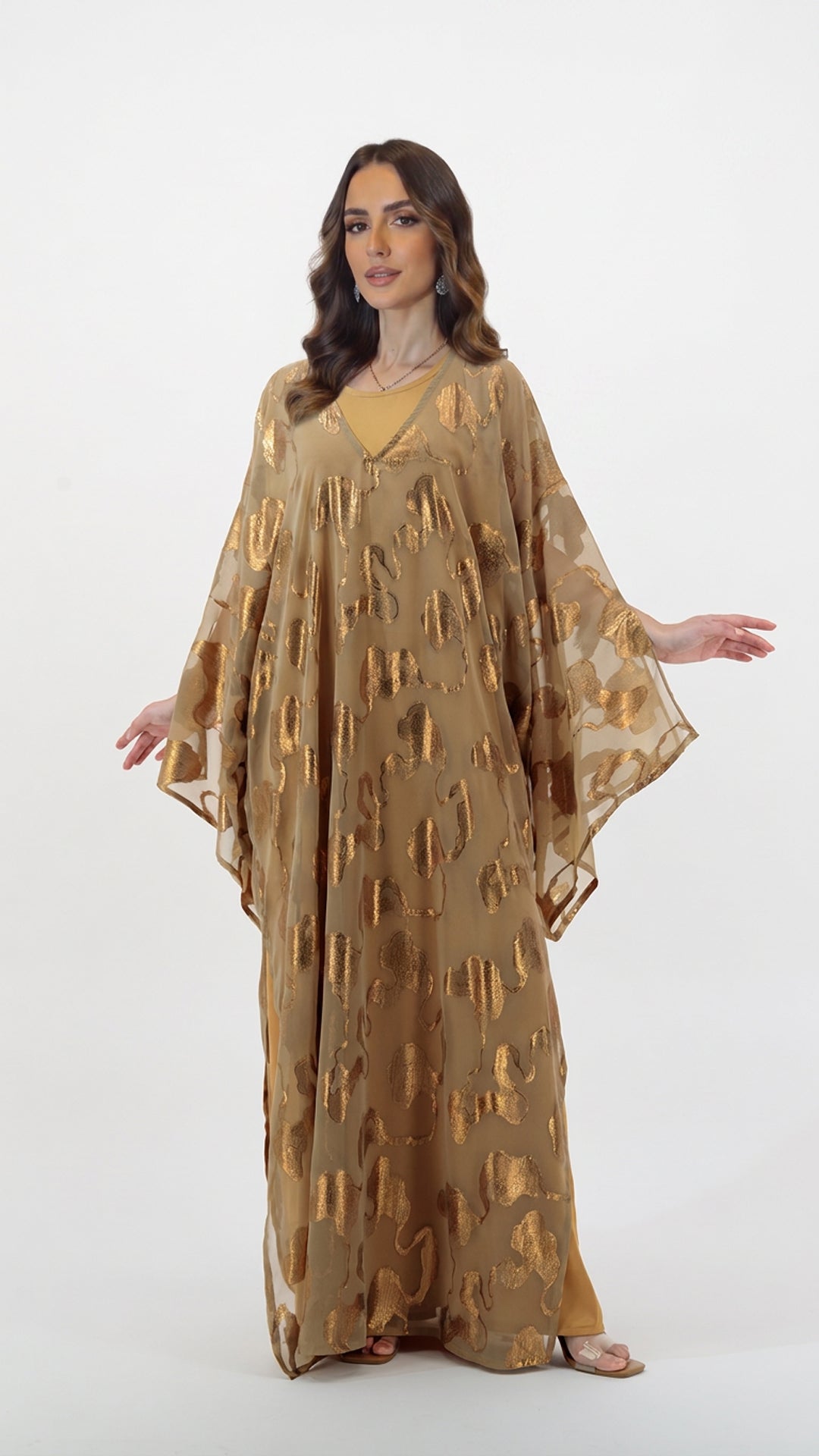 Gold Embellished Kaftan