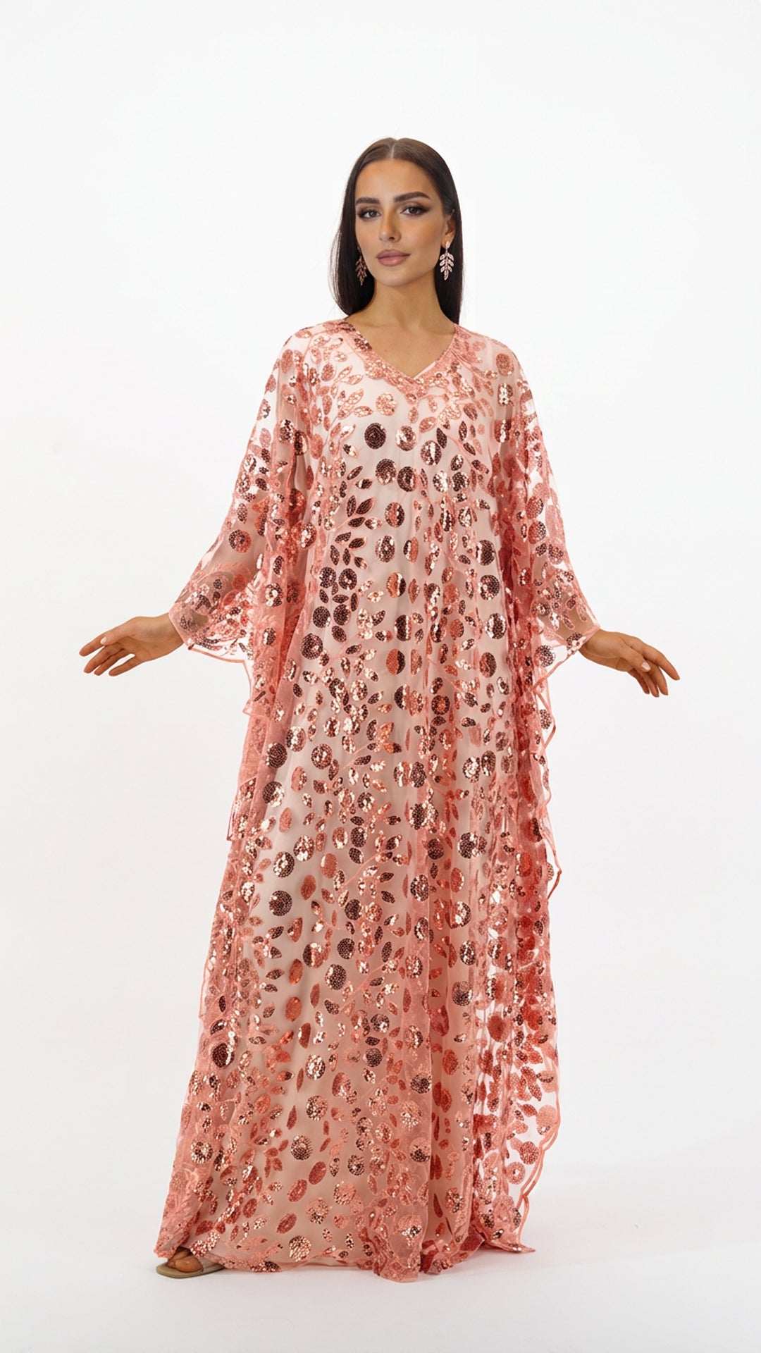 Rose Gold Emballished Kaftan