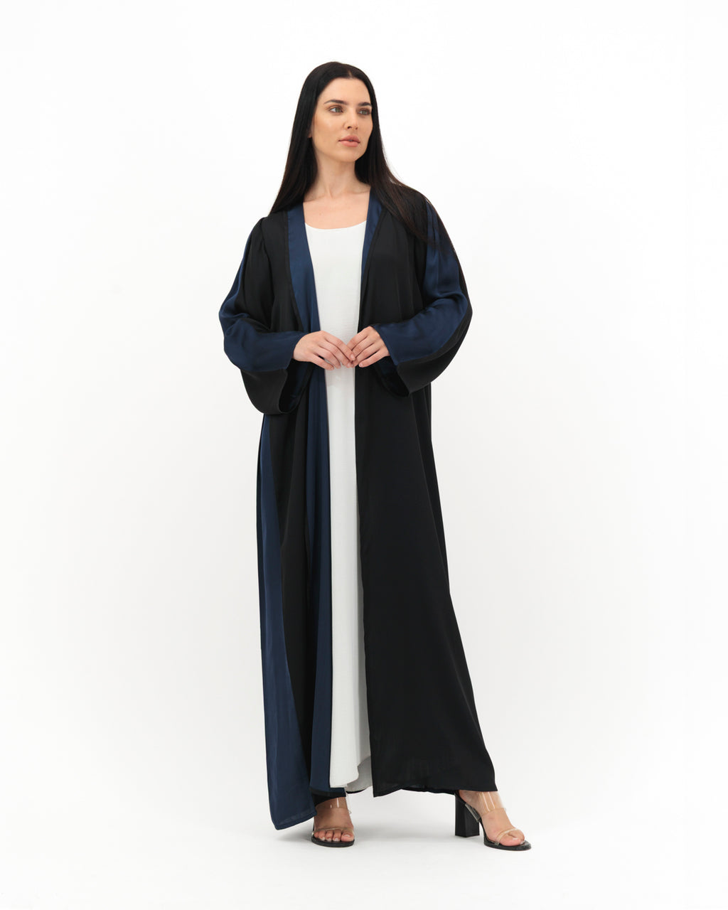 Black Blue Abaya