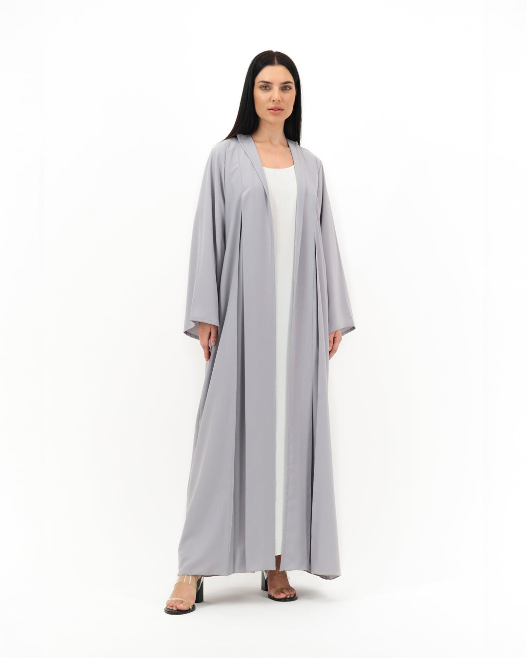 Lined Grey Abaya