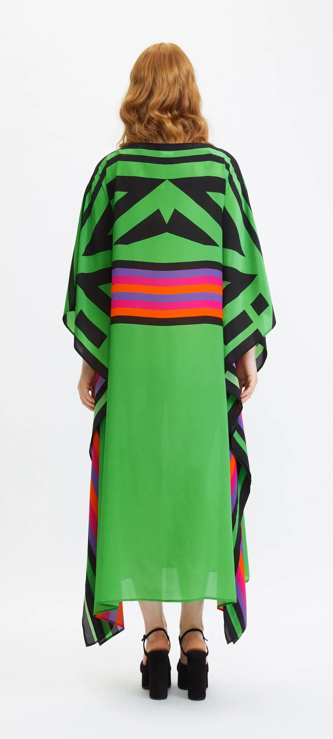 Green Multi-Color Kaftan