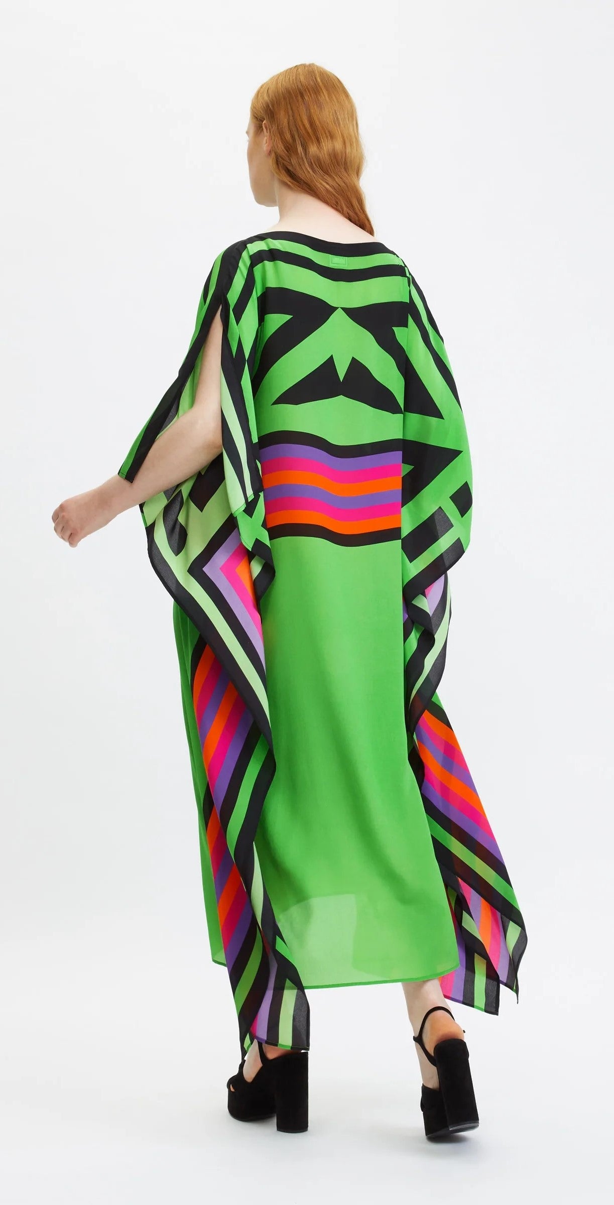 Green Multi-Color Kaftan