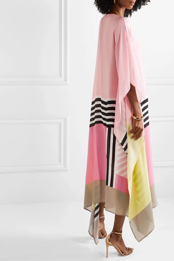 Pnk & Black Stripes Kaftan