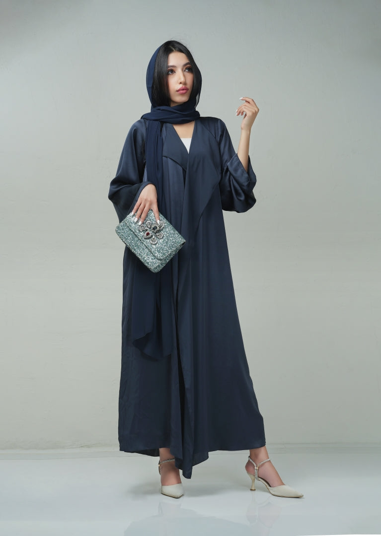 Blue Piku Edge Abaya