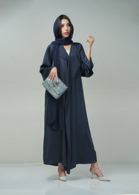 Blue Piku Edge Abaya