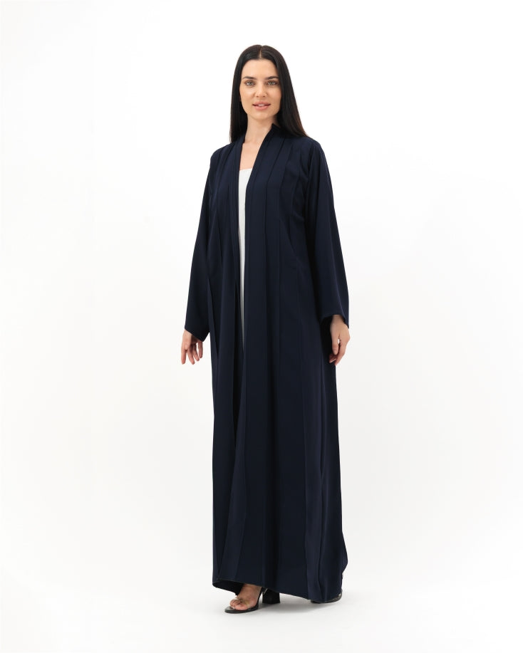 Dark Blue Strips Abaya