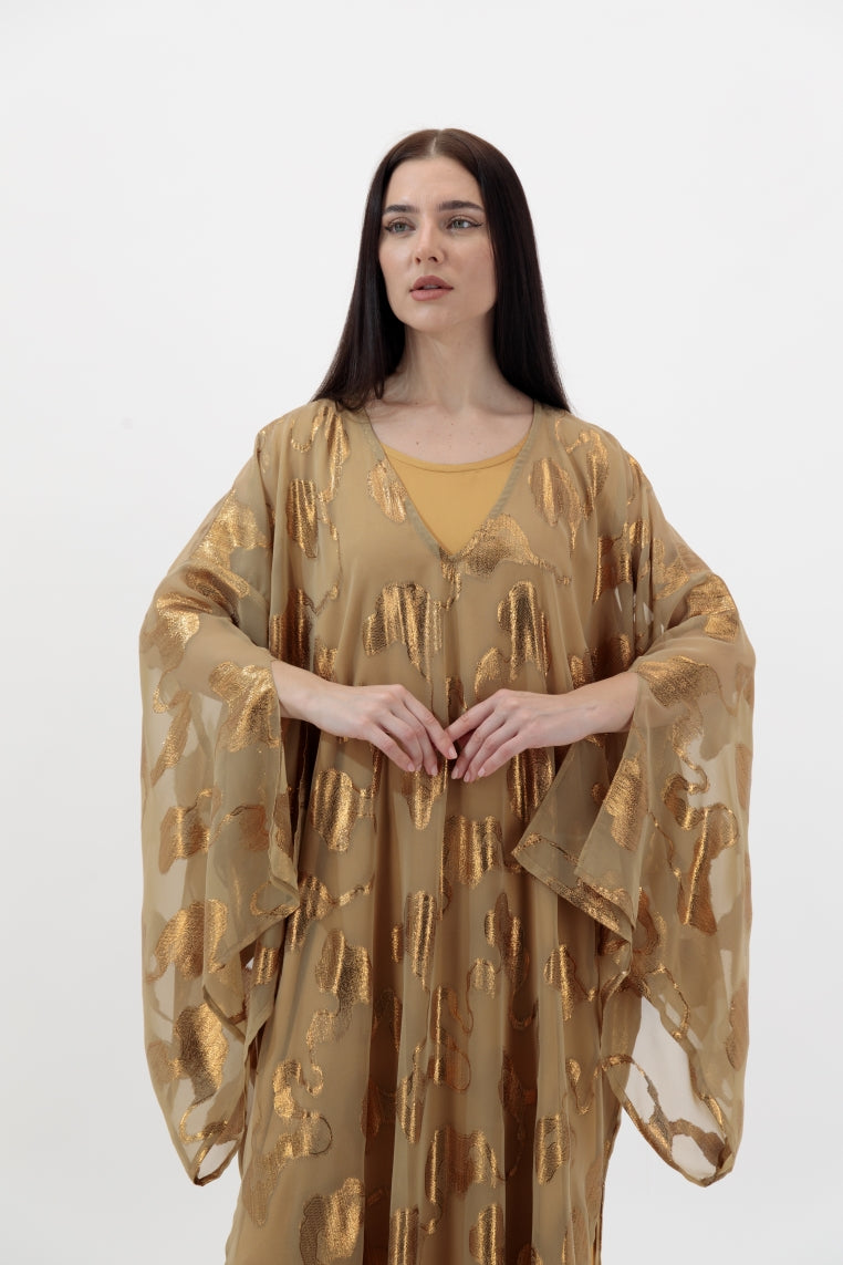Gold Embellished Kaftan