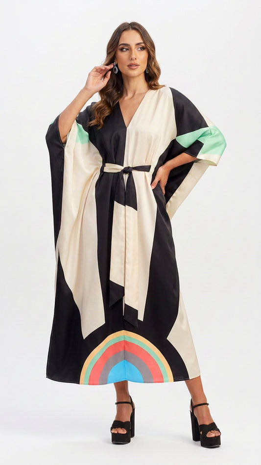 Multi-Color Tie Kaftan