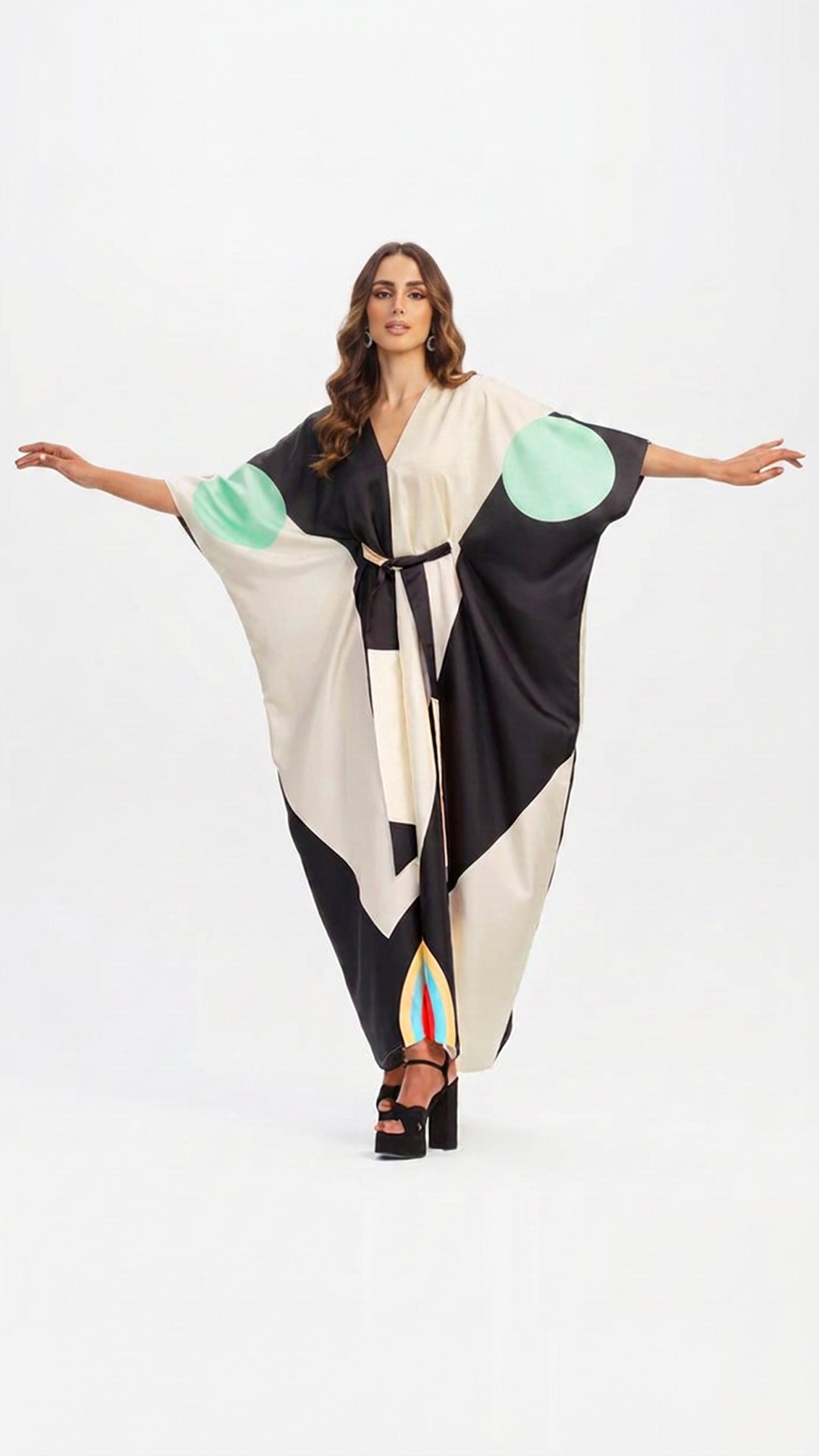 Multi-Color Tie Kaftan