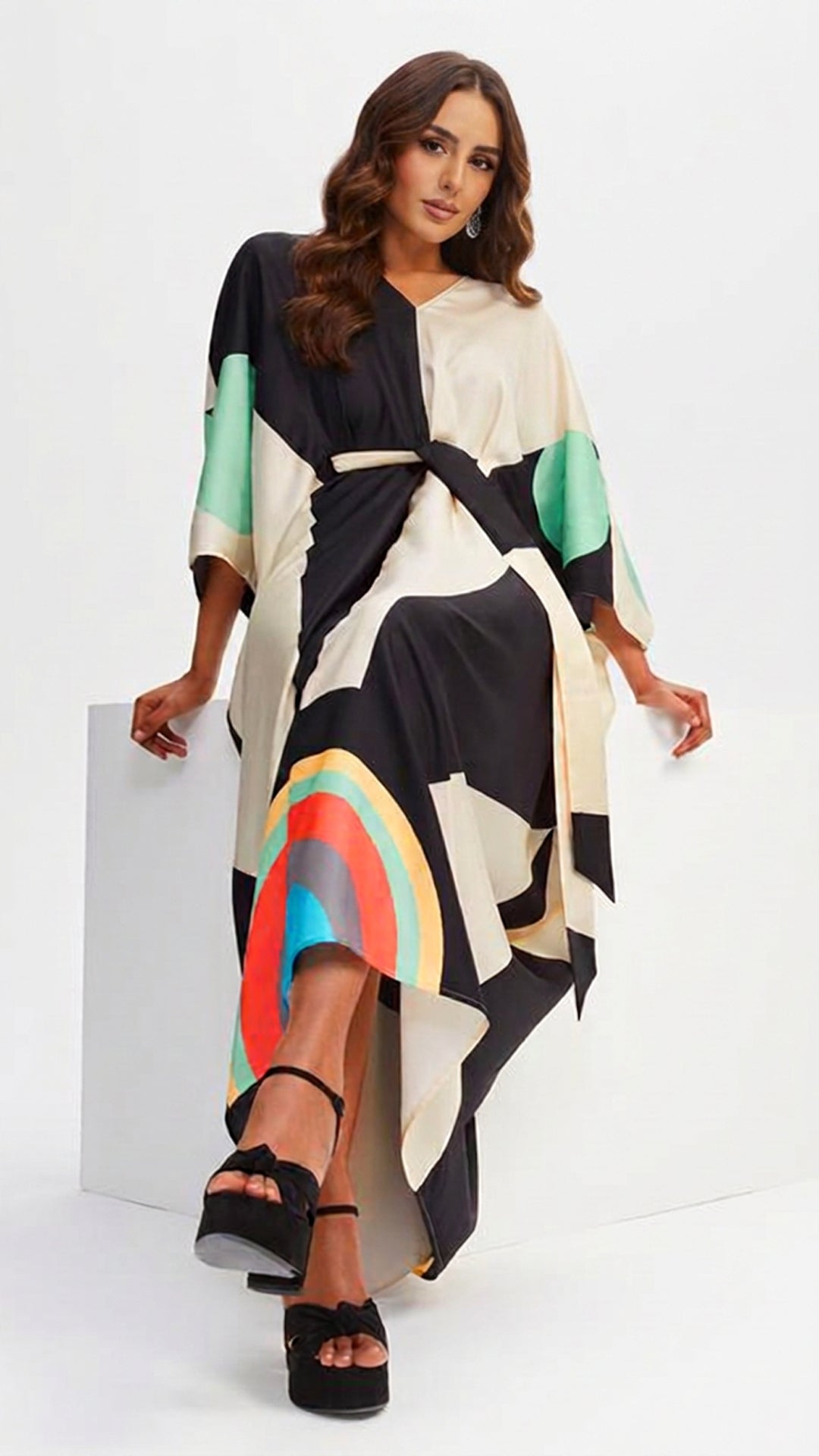 Multi-Color Tie Kaftan