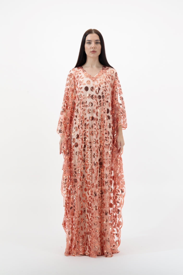 Rose Gold Emballished Kaftan