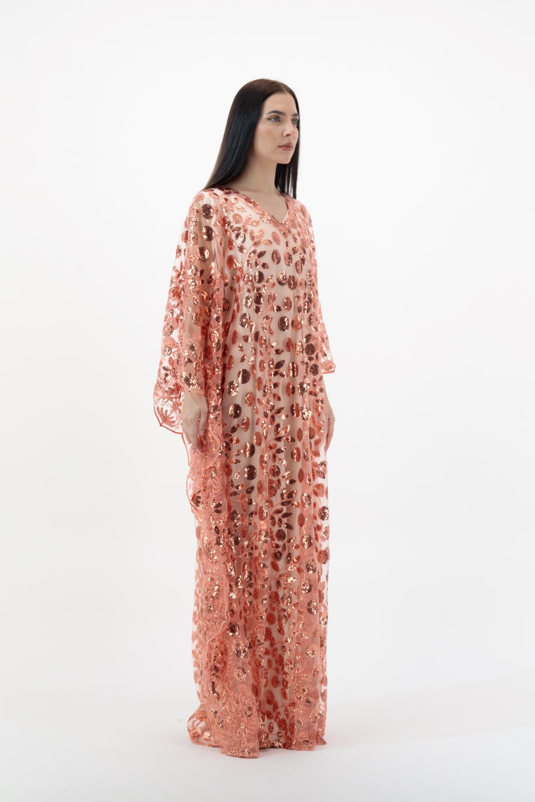 Rose Gold Emballished Kaftan