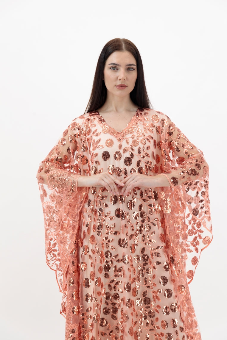 Rose Gold Emballished Kaftan