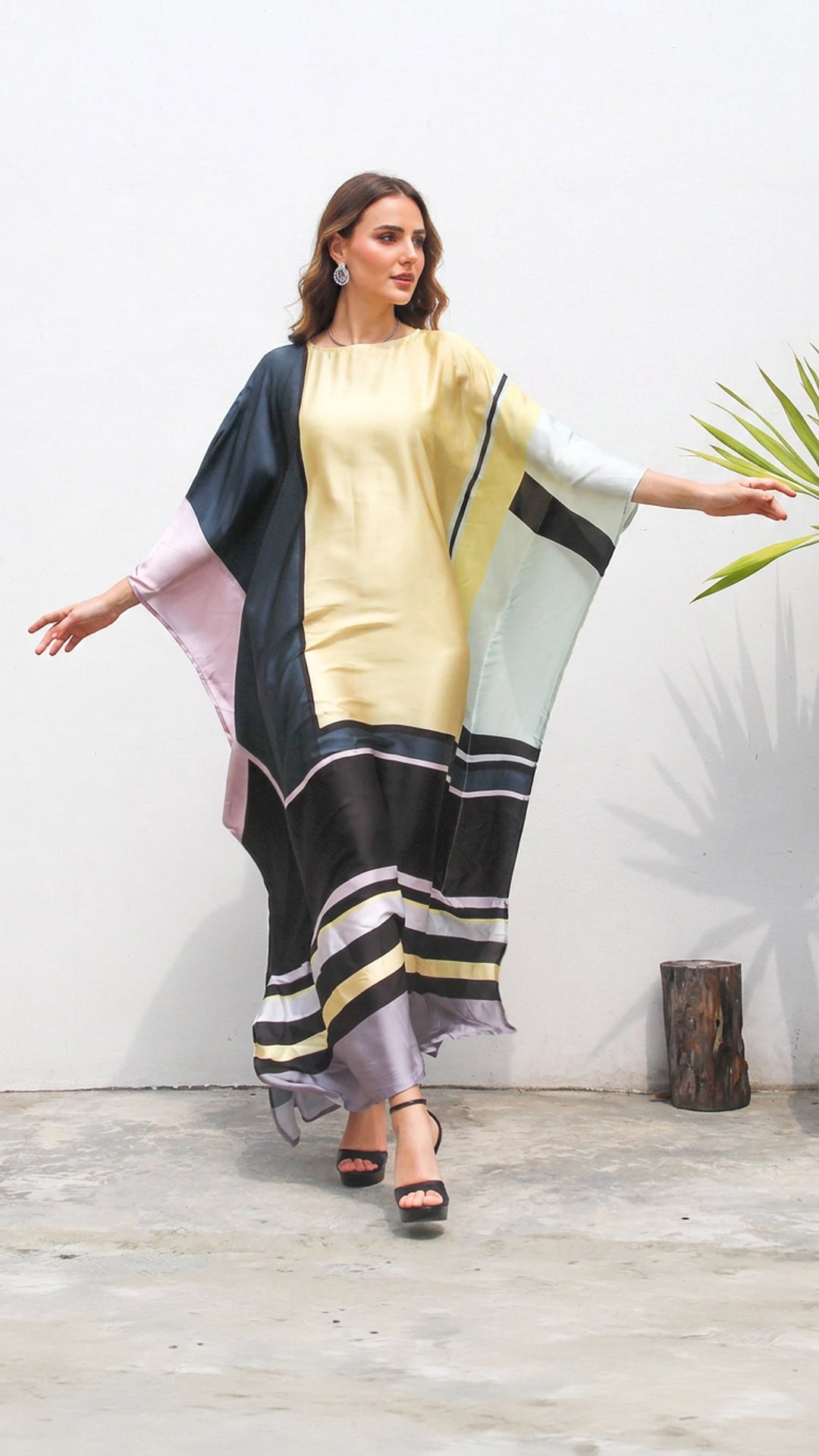 Yellow Multi-Color Kaftan