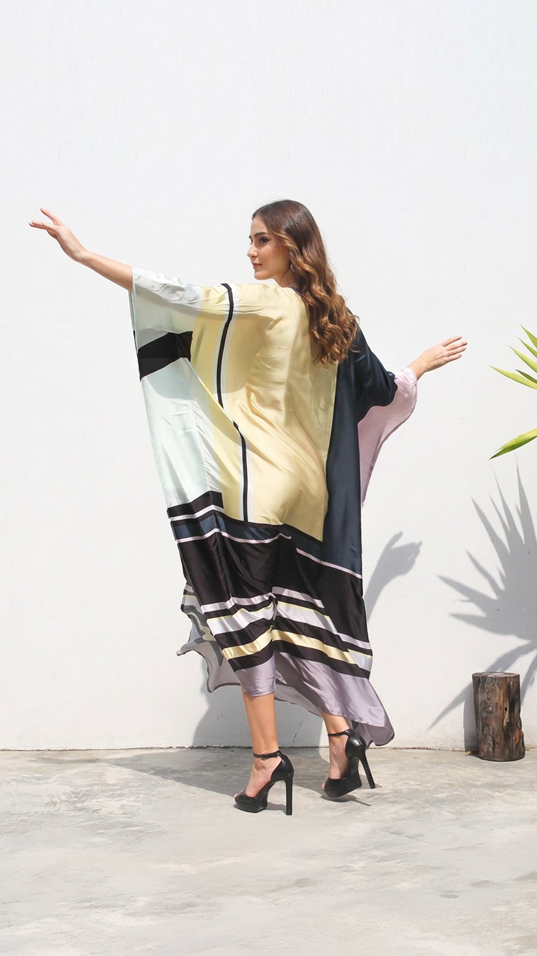 Yellow Multi-Color Kaftan