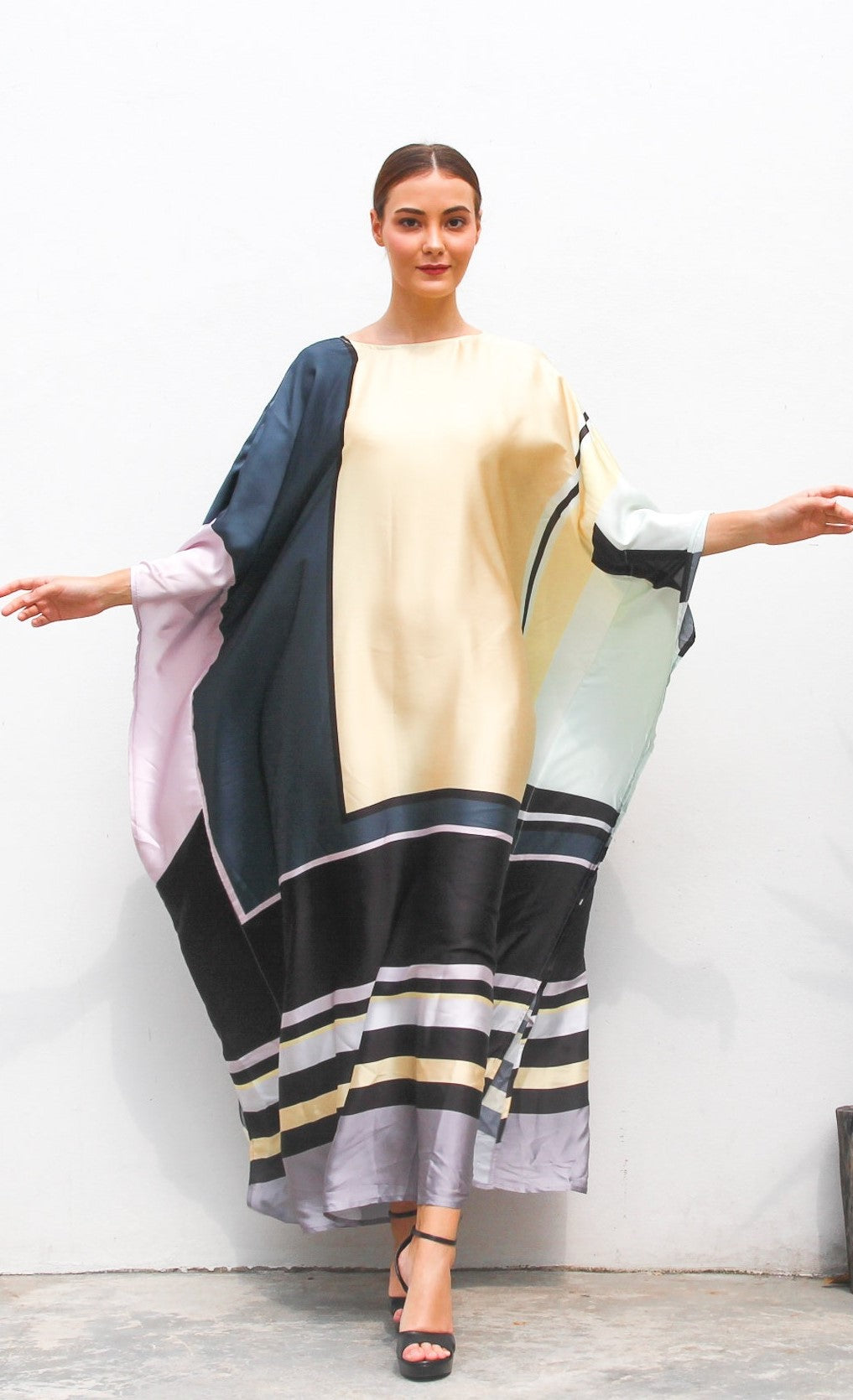 Yellow Multi-Color Kaftan